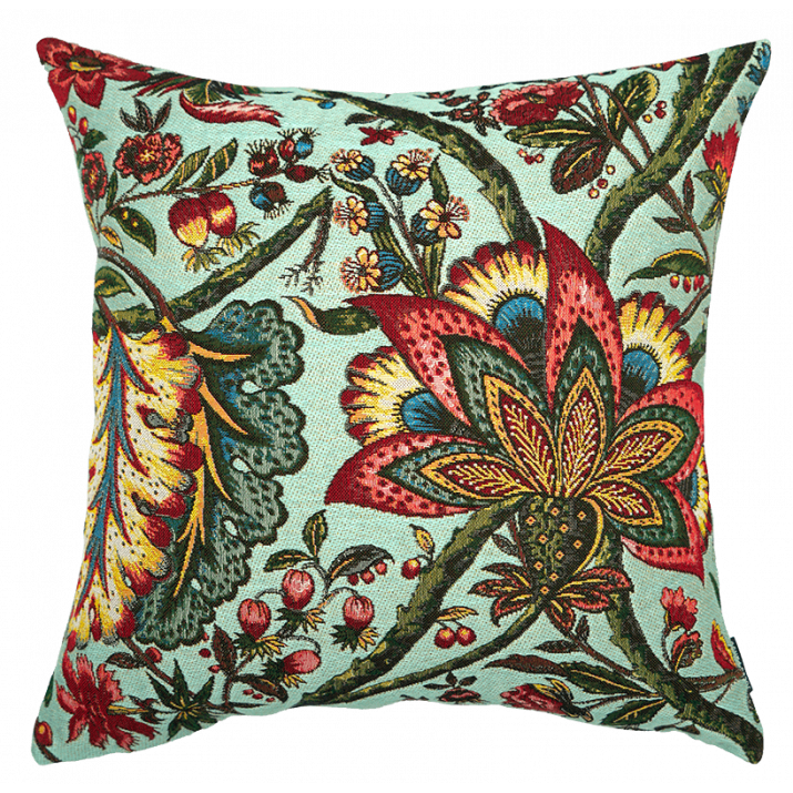 Coussin indienne Sultane vert d'eau - Jules Pansu