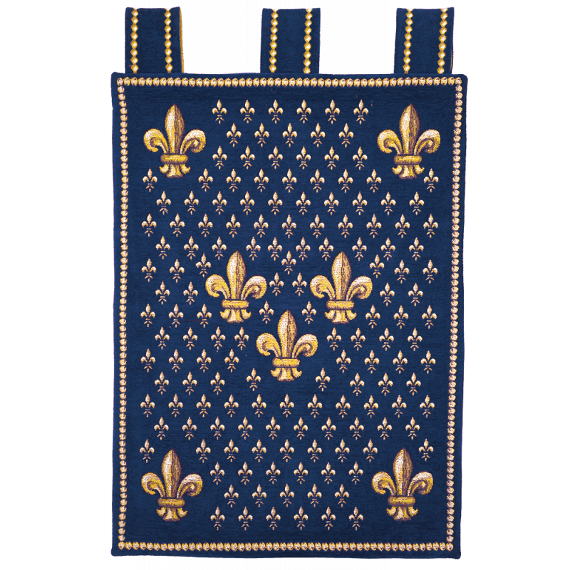 Tapisserie Trois Lys bleu - Jules Pansu