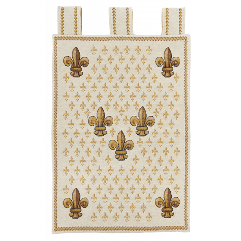 Tapisserie Trois Lys blanc - Jules Pansu