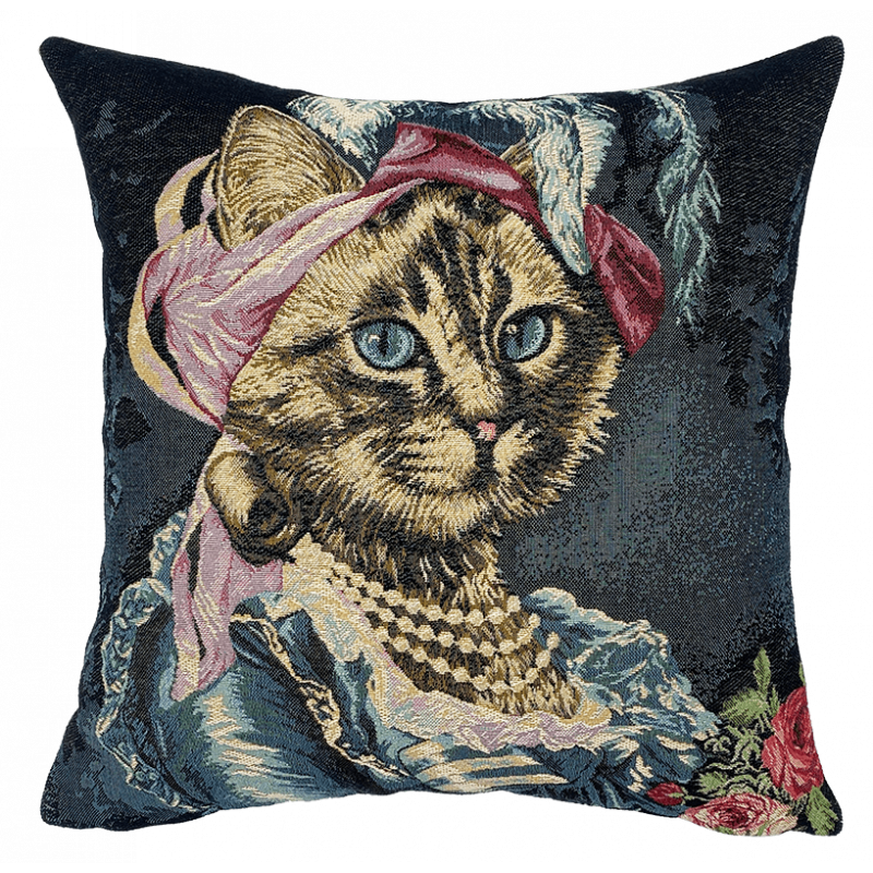 Coussin chat Marie Antoinette - Jules Pansu