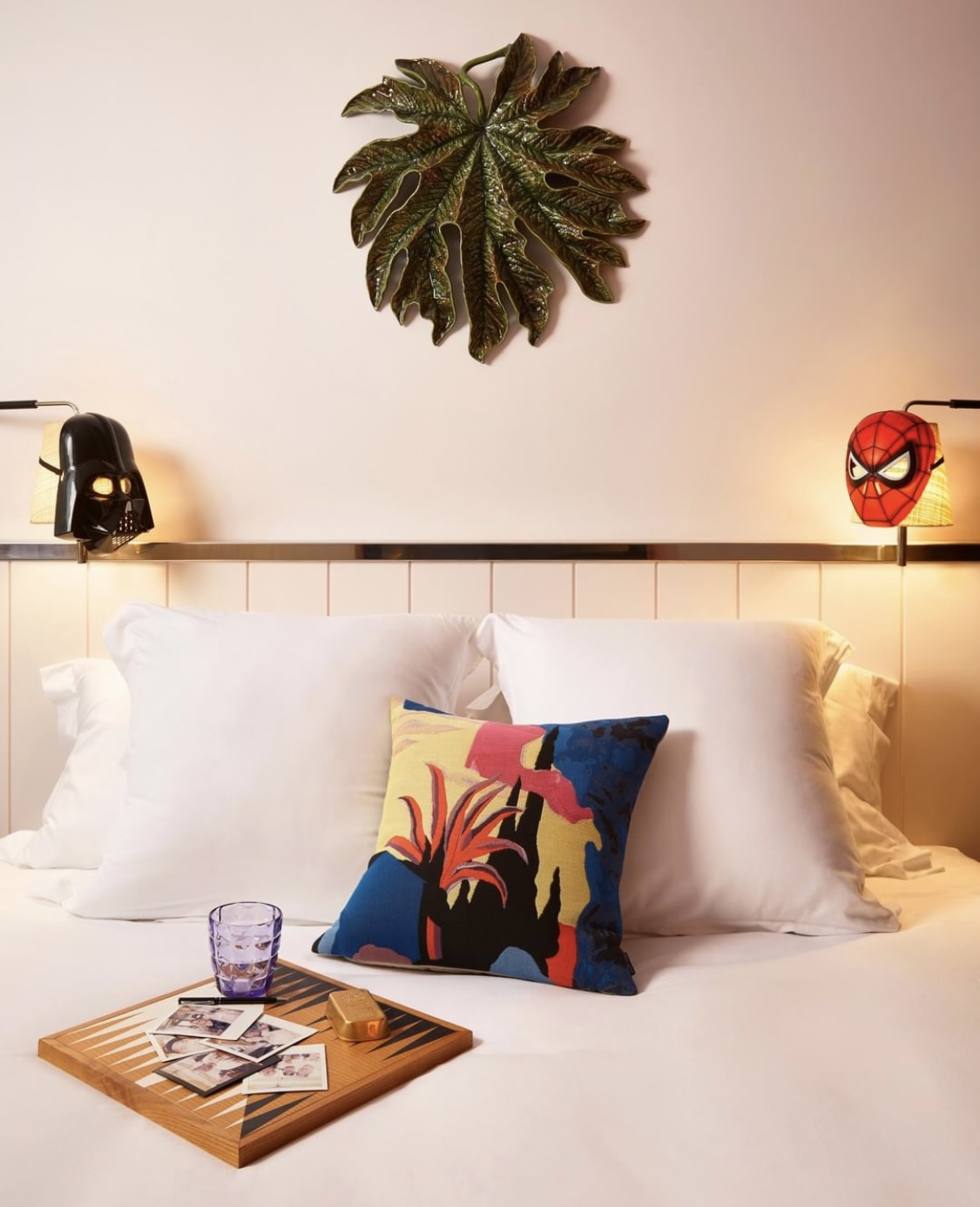 Coussin Florent Groc au Mama Shelter de Lisbonne